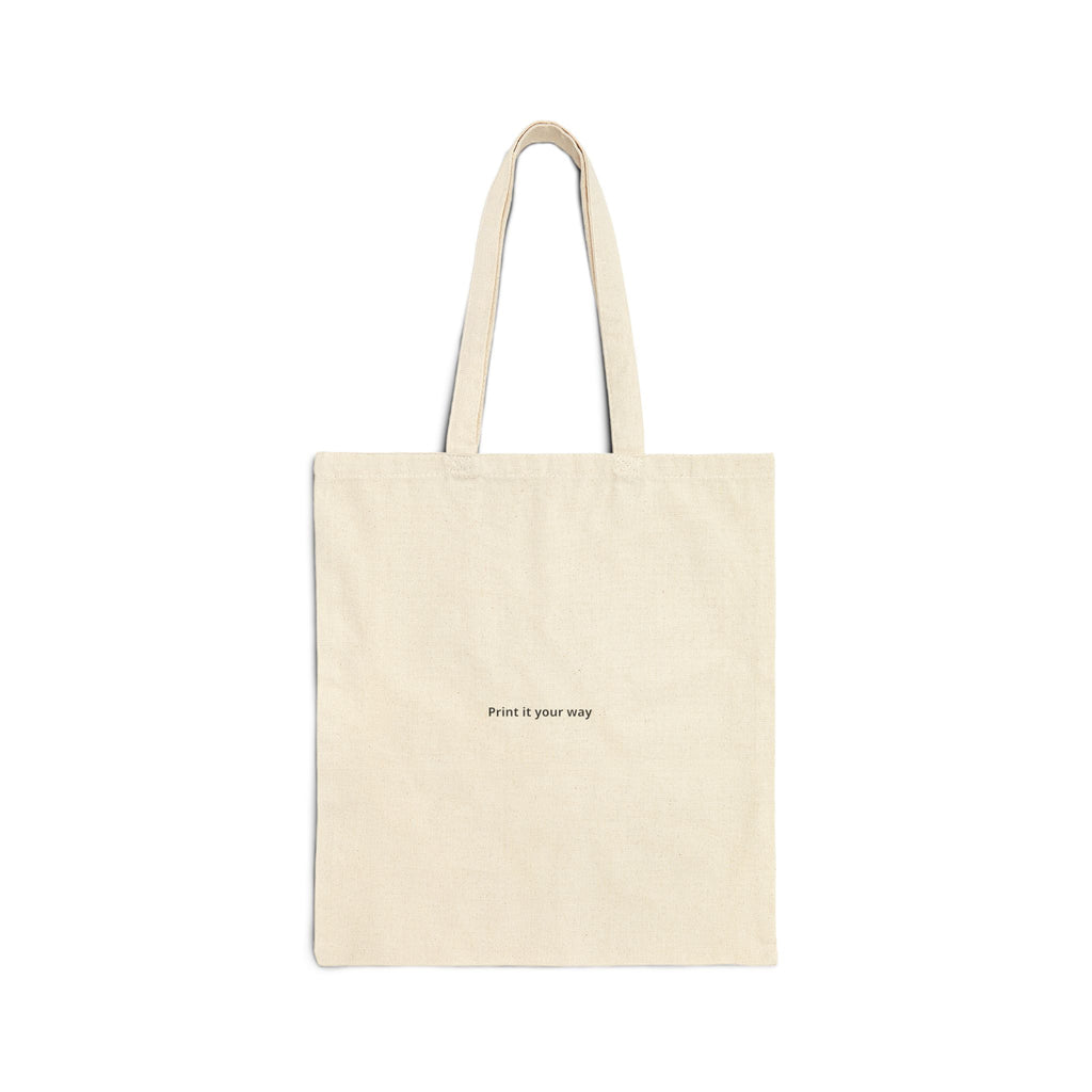 Tote Bag — Minimal 'Proof Is Gone Away' Cotton Canvas Everyday Tote