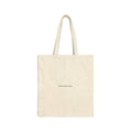 Tote Bag — Minimal 'Proof Is Gone Away' Cotton Canvas Everyday Tote