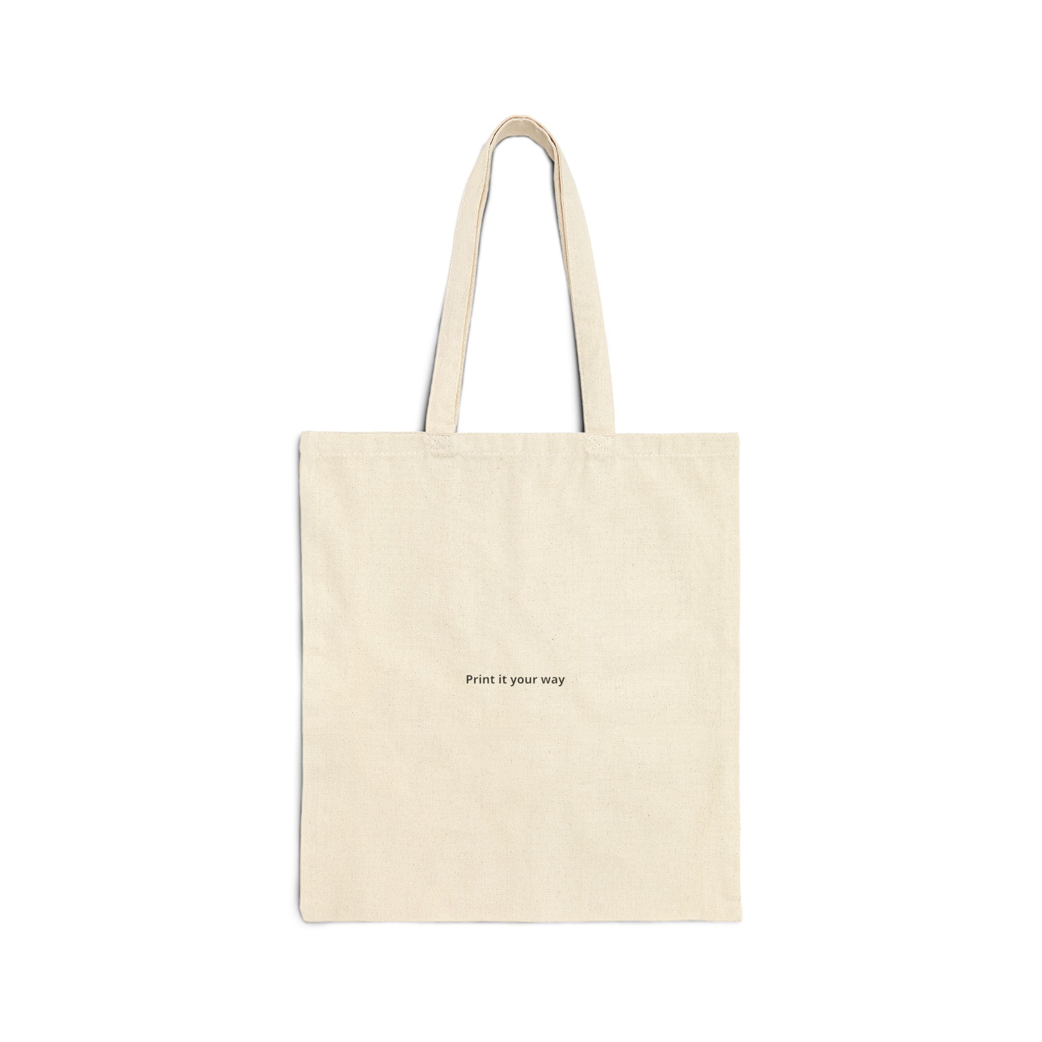 Tote Bag — Minimal 'Proof Is Gone Away' Cotton Canvas Everyday Tote