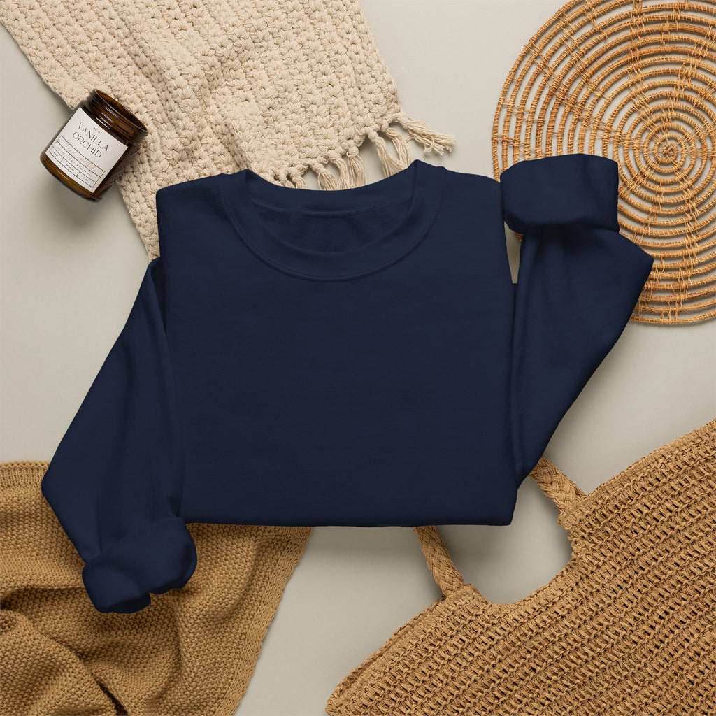 Minimalist Crewneck Sweatshirt - "Print It Your Way" Center Text