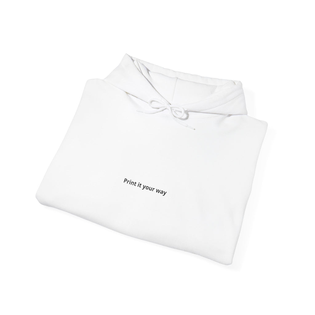 Minimalist "Find It Your Way" Hoodie — Clean White Comfort