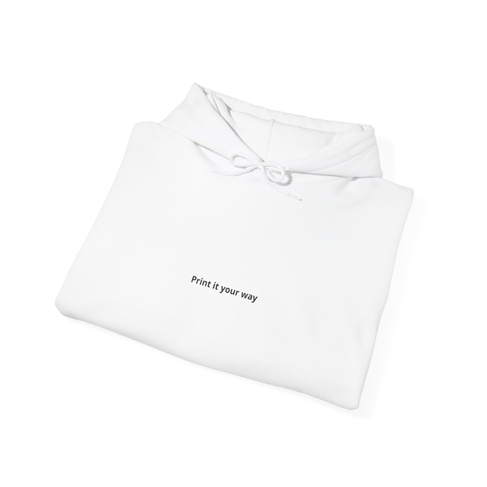 Minimalist "Find It Your Way" Hoodie — Clean White Comfort