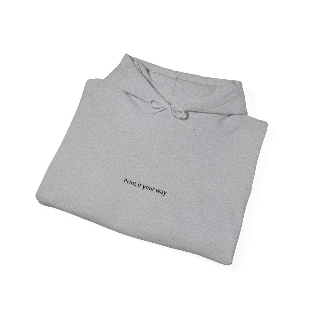 Minimalist "Find It Your Way" Hoodie — Clean White Comfort
