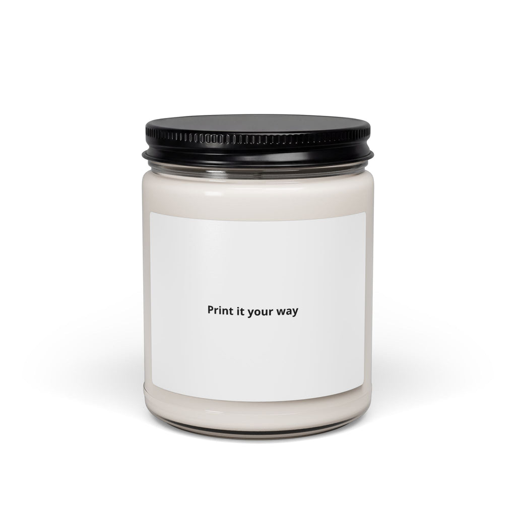 9oz Scented Soy Candle — Custom Label "Print it your way" | Natural Home Fragrance