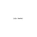 Kiss-Cut Sticker — “Print it your way” Mini Laptop Decal