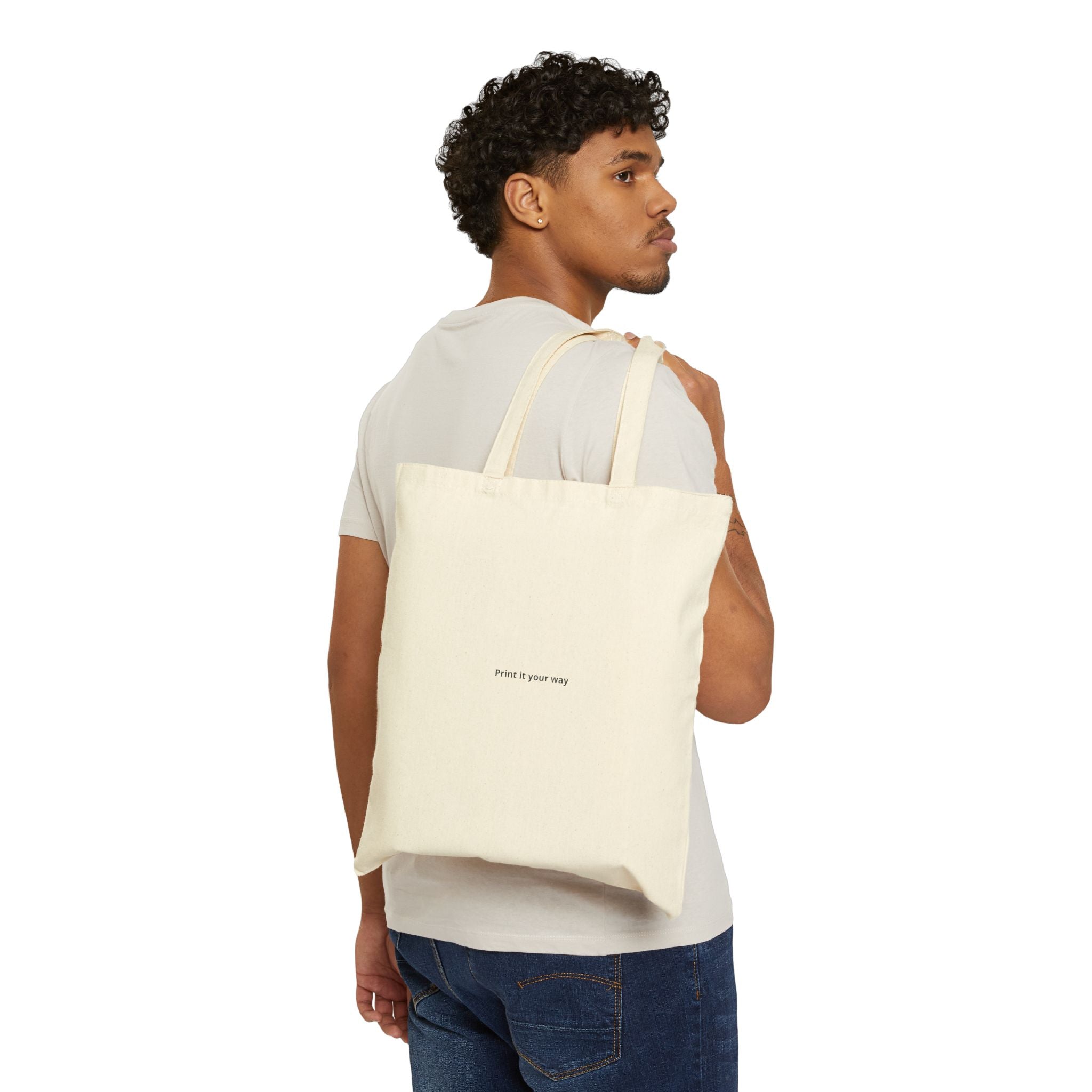 Tote Bag — Minimal 'Proof Is Gone Away' Cotton Canvas Everyday Tote