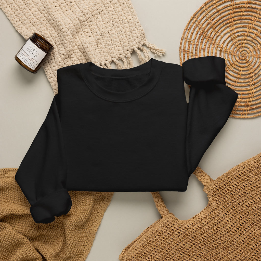 Minimalist Crewneck Sweatshirt - "Print It Your Way" Center Text
