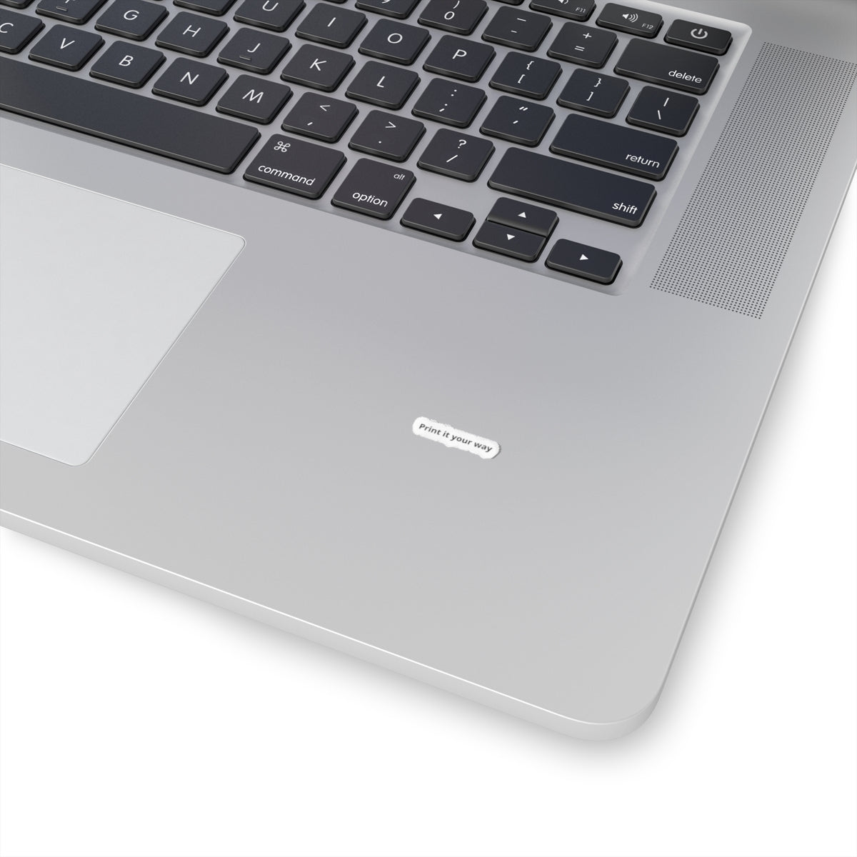 Kiss-Cut Sticker — “Print it your way” Mini Laptop Decal