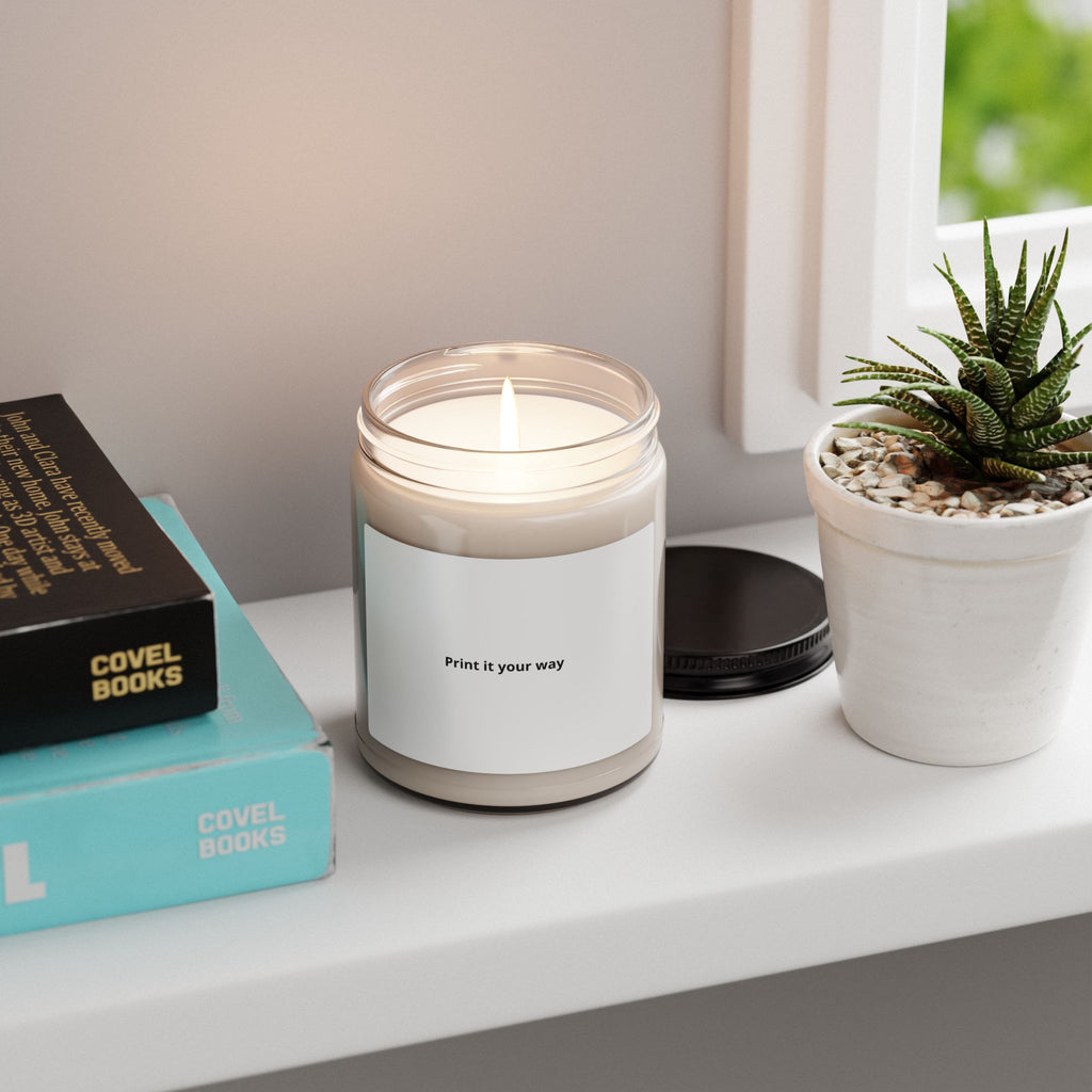 9oz Scented Soy Candle — Custom Label "Print it your way" | Natural Home Fragrance