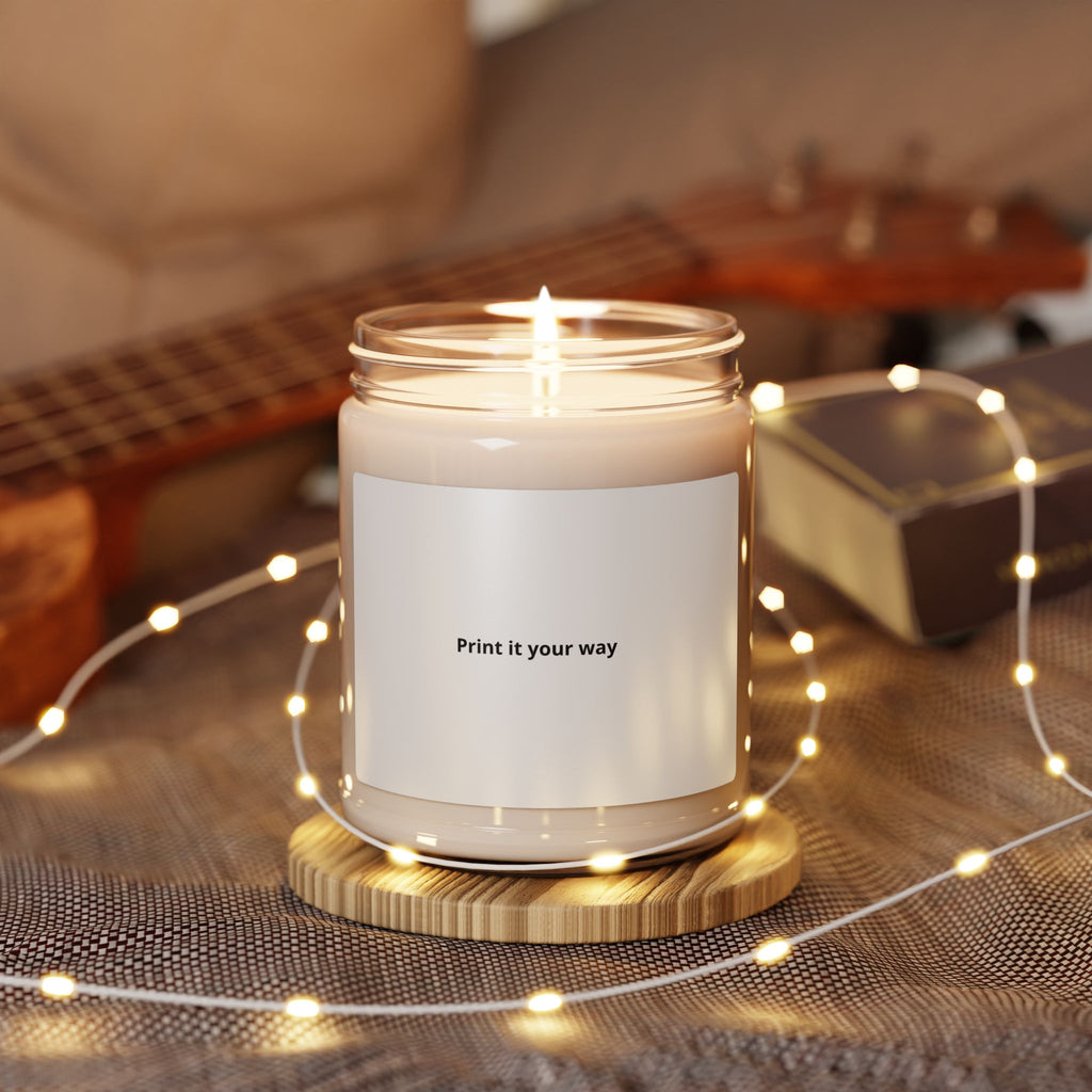 9oz Scented Soy Candle — Custom Label "Print it your way" | Natural Home Fragrance